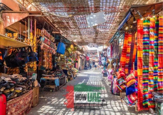 Dubai traditional souk for buying to save more money