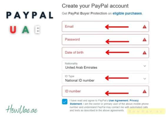 How To Create a Paypal Account In Uae with easy steps