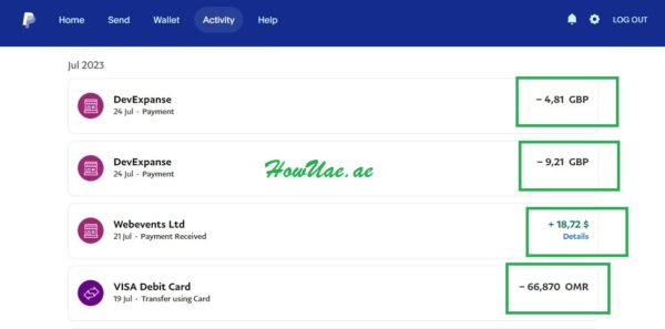 Funds Transfers Paypal UAE