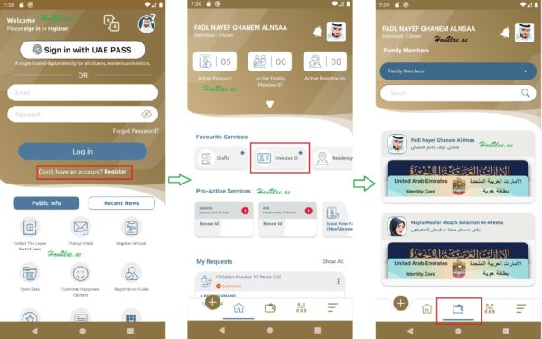 How to Get AN E-VERSION OF Your EMIRATES ID By APP